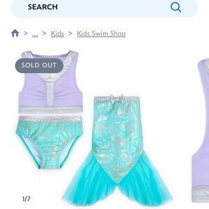 Disney’s Little Mermaid Swim Set for Kids